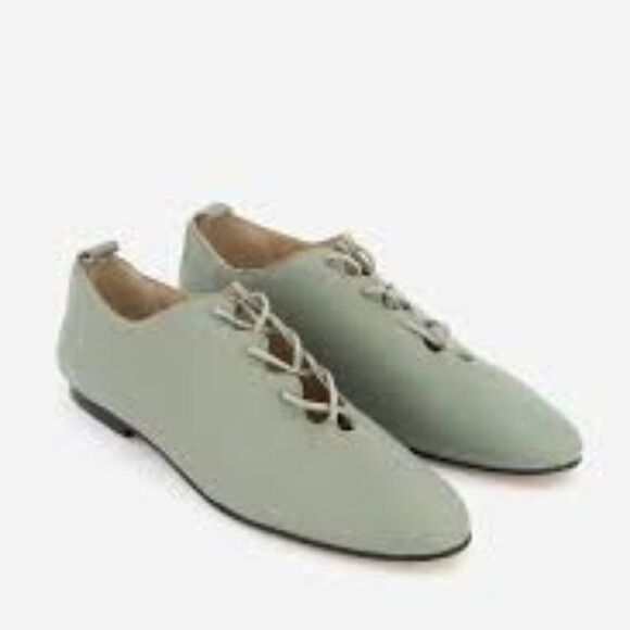 MNG Mango Womens 6 Green Lace Up Shoes - Picture 2 of 10